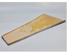 Конусная упаковка под цветы h80/14низ/38верх металл золото (100 шт)  узор144 (2) (100 шт)