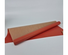 Рулон 8 м бумага подарочная тонированная (36) для цветов (h660)  №2 Тёмно оранжевый (1 шт)