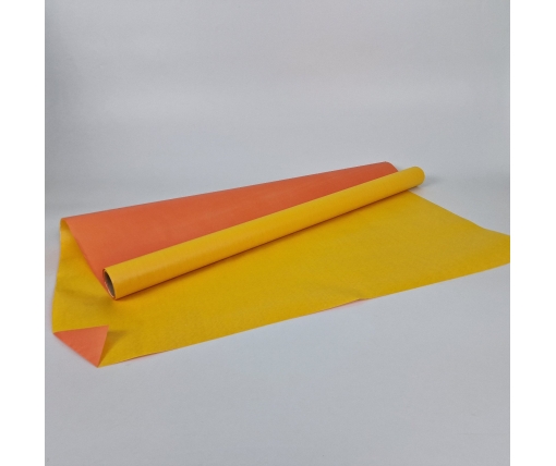 Рулон 8 м бумага подарочная с печатью (38) для цветов (h680) №1 Жёлтый (1 шт)