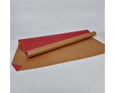 Рулон 8 м бумага подарочная с печатью (38) для цветов (h680) №3 Светло коричневый (1 шт)