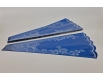 Конусная упаковка под цветы h60/ 7низ/31верх металл синий (100 шт)  узор130 (3) (100 шт)