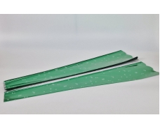 Конусная упаковка под цветы h80/ 6низ/18верх металл зеленый (100 шт)  узор001 (7) (100 шт)