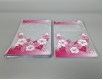 Пакет с рисунком для упаковки подарков  (20*30) №420 (1) фольгированный (ажурный) "Розовая рамка" (100 шт)