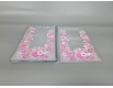 Пакет с рисунком для упаковки подарков   (25*40) №427 (1) фольгированный (ажурный) "Розовый узор" (100 шт)