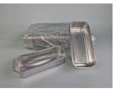 Контейнер из пищевой алюминиевой фольги прямоугольный 800мл R60G 125шт в упаковки (1 пачка)