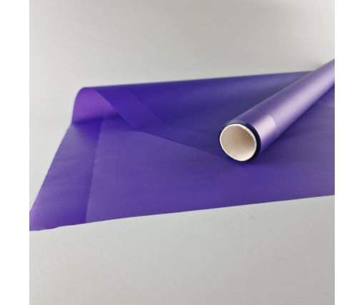 Пленка флористическая матовая для цветов (57)  (h600) Перламутровый кант №11 Тёмно Фиолетовый (1 шт)