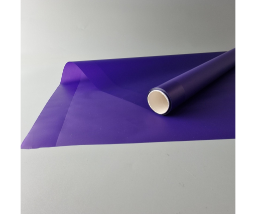 Пленка флористическая матовая для цветов (57)  (h600) Перламутровый кант №11 Тёмно Фиолетовый (1 шт)