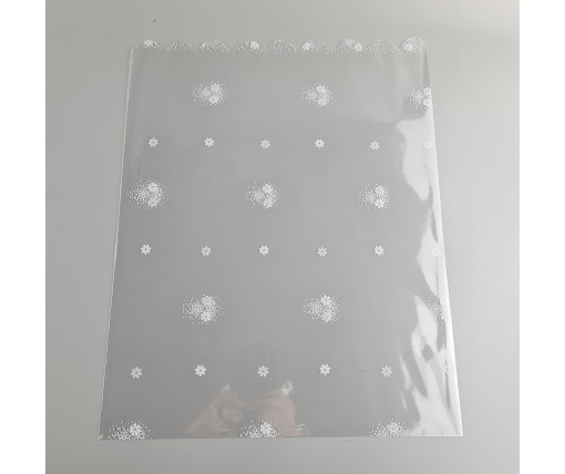 Пакет с рисунком для упаковки подарков   (30*40) №391(4) (ажурный) "Узор" (100 шт)