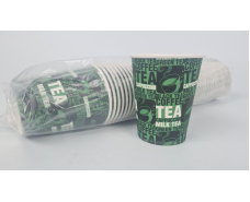 Стаканчики для кофе 250 мл Юнита  TEA зеленый h9 (50 шт)