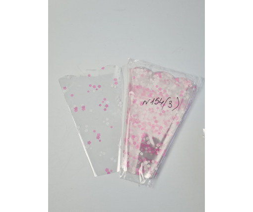 Упаковка конус под цветы h30/ 6низ/20верх белый (100 шт) 154 (3) (100 шт)