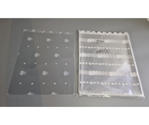 Пакет с рисунком для упаковки подарков   (30*40) №391(5) (ажурный) "" (100 шт)