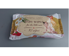Влажная салфетка  ромашка 72 шт без клапана BABY WIPES  "EcoRelax"  (1 пачка)