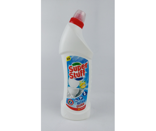 Гель для чистки унитазов SUPER STUFF 1000 мл, лимон (1 шт)