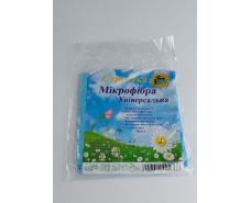 Cалфетка Микрофибра универсальная 30*30 синий Супер Торба  (1 шт)