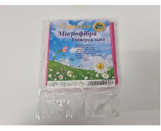 Cалфетка Микрофибра универсальная 30*30 розовая  Супер Торба  (1 шт)