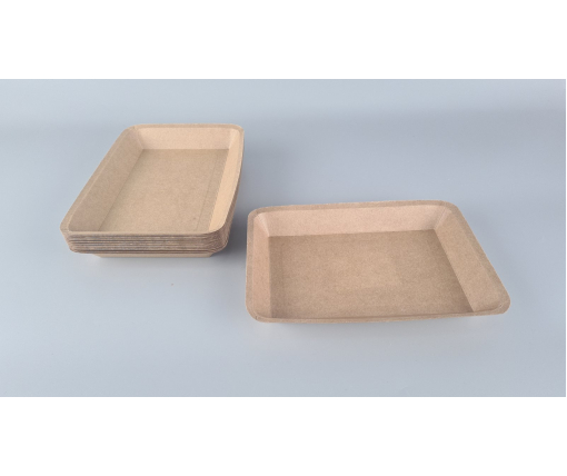 Лоток с пищевого  картона "KRAFT"   550мл 250 *175*25  (25 шт)
