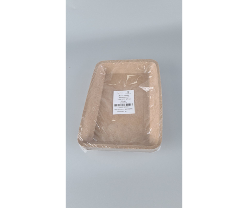 Лоток с пищевого  картона "KRAFT"   550мл 250 *175*25  (25 шт)