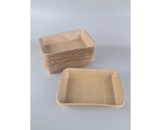 Лоток с пищевого  картона "KRAFT"  1550мл 270 *200*50 (25 шт)