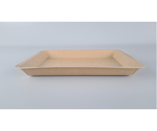 Лоток с пищевого  картона "KRAFT"  1550мл 270 *200*50 (25 шт)