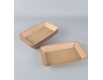 Лоток с пищевого  картона "KRAFT"   400мл 225 *135*25  (25 шт)