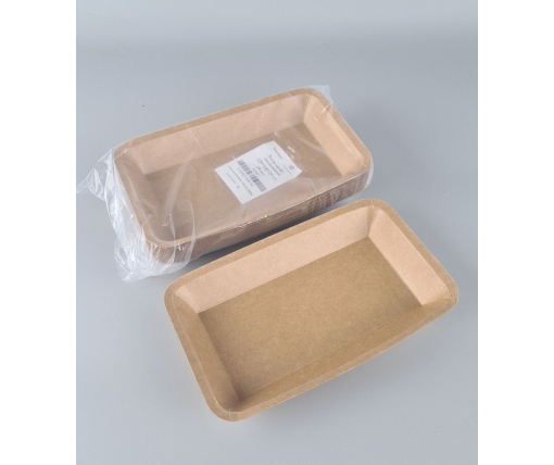 Лоток с пищевого  картона "KRAFT"   400мл 225 *135*25  (25 шт)