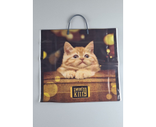 Пакет з пластиковою ручкою 36x34 Котенок (10 шт)