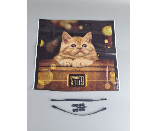 Пакет з пластиковою ручкою 36x34 Котенок (10 шт)