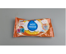 Влажная салфетка  15 шт WET WIPES MIX FRESH ОРАНЖЕВАЯ (1 пачка)