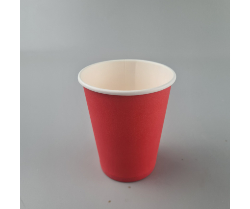 Стаканчики для кофе 250 мл "ЖЕЛТО/КРАСНЫЙ" Маэстро h9 (50 шт)