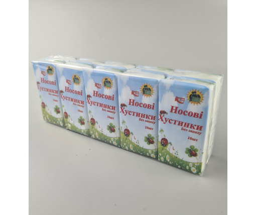 Бyмажный  платок Супер Торба без запаха Сонечко (10 шт)