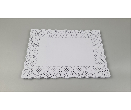 Салфетка   прямоугольная ажурная  25*35(100шт) белая (1 пачка)