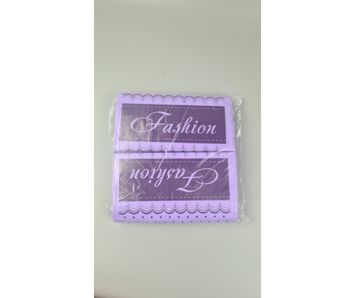 Пакеты с вырубной ручкой (20*30)"Fashion полоска  фиолетовый (100 шт)