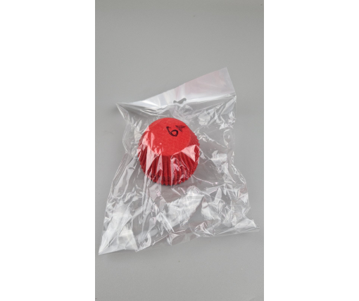 Тартолетка для кексов 6А  круглая красная D45 H25 (100шт)  (1 уп.)