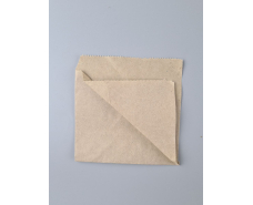 Пакет бумажный крафт бурий Уголок 130х0х130, 40г/м2 (100 шт)