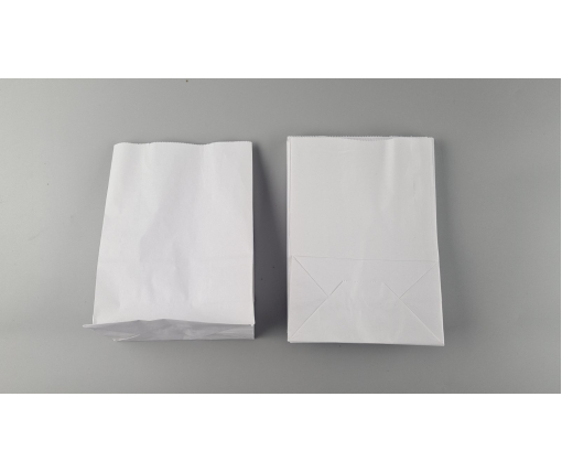 Пакет с дном бумажный крафт белый, 170х90х240, 70г/м2 (25 шт)