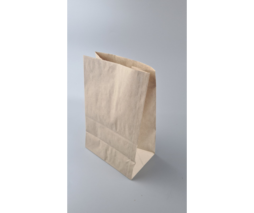 Пакет с дном бумажный крафт бурий, 180х120х280, 50г/м2 (25 шт)