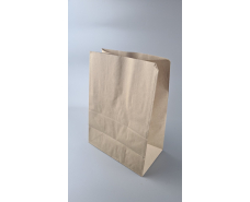 Пакет с дном бумажный крафт бурий, 260х150х350, 70г/м2 (25 шт)