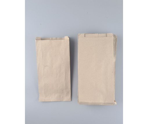 Бумажные пакеты саше крафт бурий, 140х50х280, 40г/м2 (100 шт)