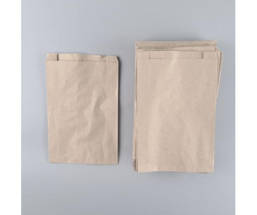 Бумажные пакеты саше крафт бурий, 150х50х240, 40г/м2 (100 шт)