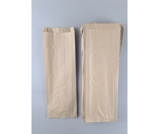 Бумажные пакеты саше крафт бурий, 150х50х440, 40г/м2 (100 шт)
