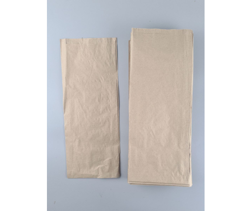 Бумажные пакеты саше крафт бурий, 170х50х440, 40г/м2 (100 шт)