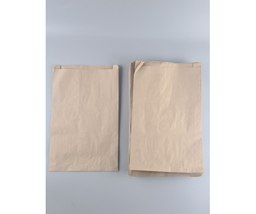 Бумажные пакеты саше крафт бурий, 250х50х400, 40г/м2 (100 шт)