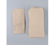 Бумажные пакеты саше крафт бурий, 90х0х190, 40г/м2 (100 шт)