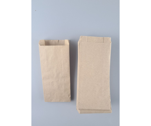 Бумажные пакеты саше крафт бурий, 90х40х210, 40г/м2 (100 шт)