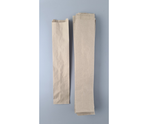 Бумажные пакеты саше крафт бурий, 90х40х460, 40г/м2 (100 шт)