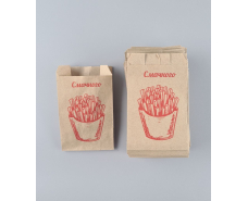Бумажные пакеты саше крафт бурий, 90х50х150, 50г/м2, печать ФРІ (100 шт)