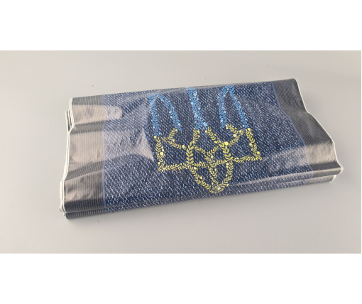 Пакет с петлевой ручкой ср п "Джинс Украина"(38х42) 90мк ДПА (50 шт)