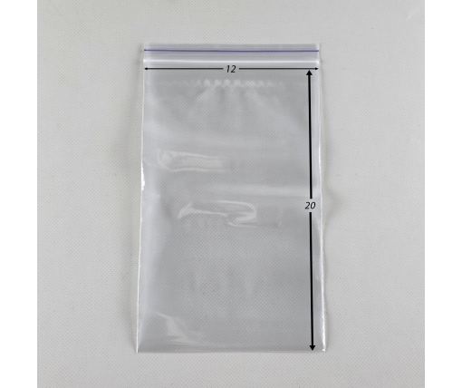 Зип-пакеты надёжная упаковка с замком Zip-Lock 12х20 (100шт) (1 пачка)