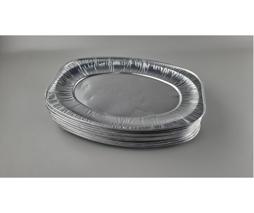Круглый, пещевой, алюминиевый поднос 800мл V35G 25 шт  (1 шт)