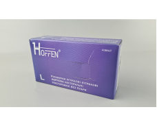 Перчатки Нитрил Кобальтовый (100шт) размер L "HOFFEN" (1 пачка)